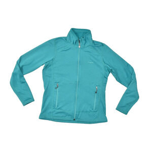 Patagonia Women's Full Zip Jacket Turquoise Blue Green Size M Polyester Pockets